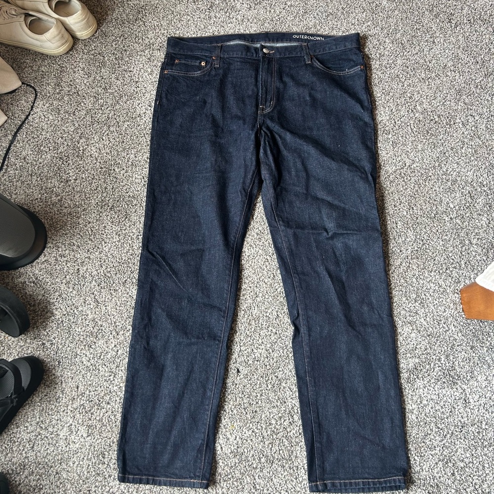 Outerknown dark jeans - 38x30 slim fit indigo